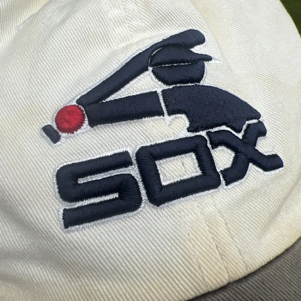 Chicago White Sox 47 Twins Cooperstown Collection Strapback Hat Distressed MLB